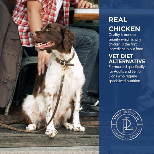 PURELUXE Grain and Gluten Free Dog Food, Stellar Elite Nutrition, Chicken, Trout, Eggs, 4lbs, Made in USA