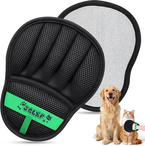 JGLXF 2Pcs Upgraded Pet Hair Removal Glove for Dogs & Cats, Electrostatic Five-Finger Hair Remover for Furniture