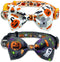 2 Pack Halloween Dog Collar with Bowtie - Holiday Jack-O-Lantern and Pumpkin Collar for Small Medium Large Dogs
