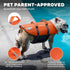 Outward Hound Granby Splash Orange Dog Life Jacket - Small