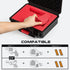TSA Approved Gun Case, Hard Shell Waterproof & Foam Shock Proof, 11”*9.4”*4.5” Travel Case for 9mm Pistol