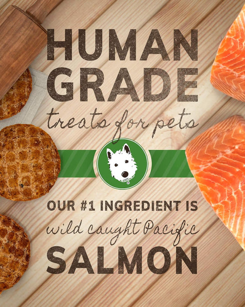 Wiley's Snaps Healthy Dog Treats, Human-Grade, Salmon, 2-pack, 4 oz