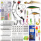 OROOTL Saltwater Fishing Tackle Kit, 212pcs Ocean Fishing Tackle Box with Rigs Hooks Lures Jig Spoons
