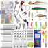 OROOTL Saltwater Fishing Tackle Kit, 212pcs Ocean Fishing Tackle Box with Rigs Hooks Lures Jig Spoons