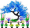 MyLifeUNIT Fish Tank Decorations - 15 Pack Artificial Aquarium Plants Tree Set for Fish Tank Decor