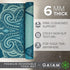 Gaiam Yoga Mat - Premium 6mm Print Reversible Non-Slip Exercise & Fitness Mat (68" x 24" x 6mm Thick)