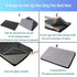 Waterproof Orthopedic Dog Beds for Large/Medium/Small Dogs, Grey Dog Crate Pad with Removable Washable Cover