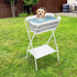 Sizcdiomk Portable Dog Bathtub with Stand, Foldable Pet Washing Station, Collapsible Elevated Pet Bath Tub