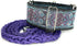 Martingale Dog Collar and Leash Set 2" Wide for Greyhound Saluki Whippet and Similar Breeds (11"-14")