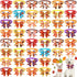 Maitys 40 Pcs Thanksgiving Dog Bow Ties - Autumn Turkey Pumpkin Adjustable Pet Ties for Grooming Accessories