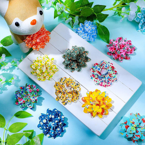Sadnyy 150 Pcs Dog Collar Bows for Dogs, Multi Color Pet Flower Bow Ties for Puppy Dog Cat Collar Grooming Accessories