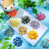 Sadnyy 150 Pcs Dog Collar Bows for Dogs, Multi Color Pet Flower Bow Ties for Puppy Dog Cat Collar Grooming Accessories