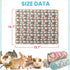 3PC Chinchilla Rabbit Bedding Mat Washable Soft Cage Liner Sleep Pad Fleece Blankets for Small Animals Guinea Pig Rat