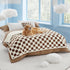Lesure Waterproof Dog Blanket for Large Dogs, Washable Double-Sided Blanket with Warm Jacquard Shag, Brown