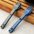 Magnetic Camping Utensils Set - Portable & Reusable Metal Travel Flatware, Outdoor Backpacking Cutlery Set, Knife, Fork