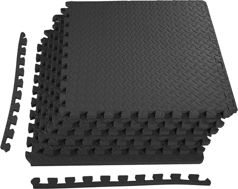 Puzzle Exercise Mat - EVA Foam Interlocking Tiles for MMA, Exercise, Gymnastics, and Home Gym Protective Flooring