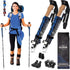 Trekking Poles for Hiking - 2 Folding Walking Sticks with Cork & Eva Grip, Lightweight Collapsible for Backpacking