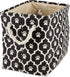 Bone Dry Pet Storage Collection Lattice Paw Print, Small Rectangle, Black