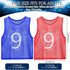 24 Scrimmage Scrimmage JenPen Pcs Nylon Mesh Pinnies with Numbers Jerseys for Vest Soccer Bibs for Youth Adult