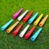 MUXSAM Wedge Golf Tees, Plastic 2-3/4 inch, 100 Pack, 70mm Long Flat Tee for Men Women Golf Practice