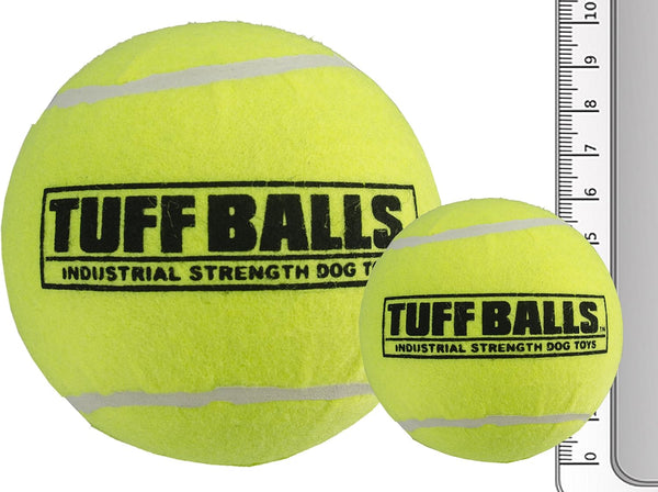 PetSport Yellow Tennis Ball Dog Toys | 1 Pack Mega (6") Tuff Balls for Extra Large Dogs | Non-Toxic Felt & Rubber