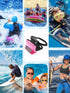 HEETA Waterproof Pouch with Waist Strap, 2/3/4 Pack, Touchable Dry Bag for Phone Valuables for Kayaking, Swimming