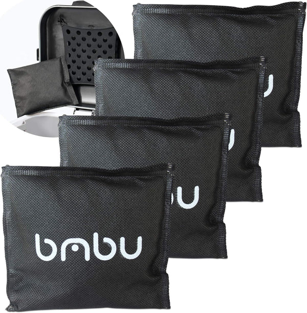 Bamboo Charcoal Deodorizer Bag for Litter Disposal Box/Diaper Pails (4 Pack) -