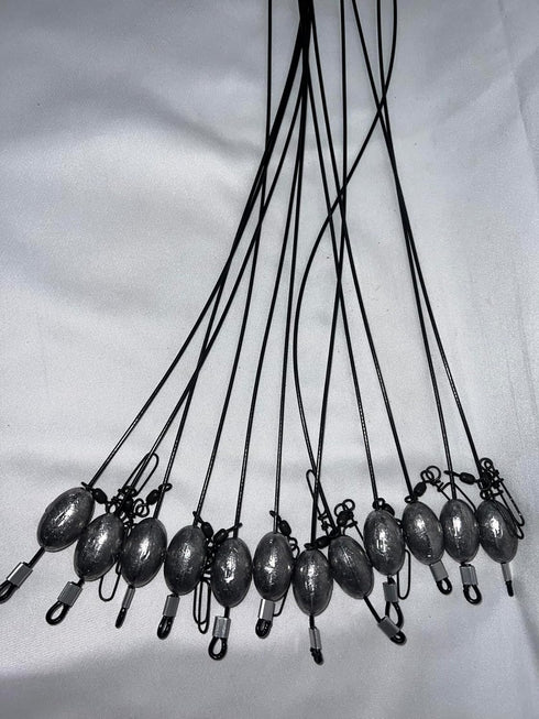 Gerber Decoy Rigs 6oz (12 Pack) Coated PVC Cable Texas Decoy Rigs Egg Sinker