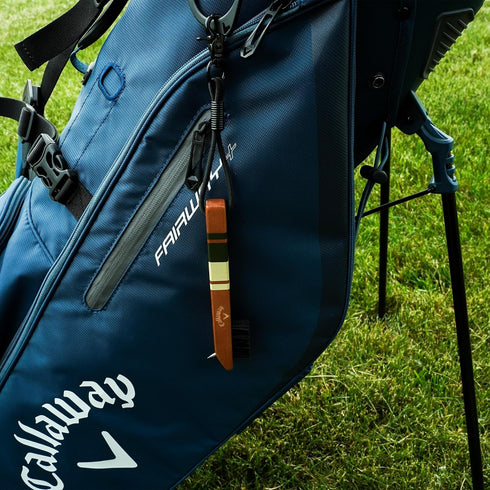 Callaway Wood Golf Club Brush with Groove Cleaner - Essential Golf Accessory