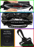 Waterproof Dry Bags Set of 3 with 2 Zip Lock Seals, Detachable Shoulder Strap, Waist Pouch & Phone Case - Black, 20L