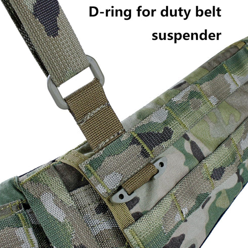 Tactical Gear Molle Clip D Ring Hook T-Mount Bar, Hanging Plastic Carabiner Glove Clip, Key Holder Battle Belt
