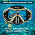 Snorkeling Gear Set for Adults: Anti-Fog Mask, 3-Piece Dry Top Snorkel, Panoramic View with Gear Bag