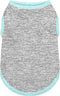Chic Ion Polyester Dog Vest: Fashionable Moisture-Wicking Dog Apparel for Small, Medium, Large Breeds, Grey L
