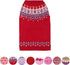 Blueberry Pet Icelandic Lopi Pullover Dog Sweater, Holiday Red, Back Length 16", Pack of 1