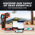 KIZEN Solar Camping Lantern - LED Emergency Flashlight, Collapsible Lamp, Rechargeable with Solar or Plug