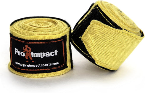 Pro Impact 180 Inch Mexican Style Boxing Hand Wraps, Stretchable Wrist & Knuckle Support for MMA
