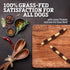 Rawhide Dog Treats, Healthy Grass-Fed Buffalo Jerky Chews, Hickory Smoked Flavor, Jerky Kabob, 18 Count