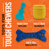 BULLYMAKE Nylon Turkey Leg Chew Toy for Dogs, Durable Toy for Aggressive Chewers, Made in USA