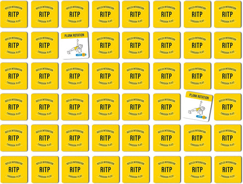 Reflex Integration Through Play Memory Game Tiles - Concentration Exercises for Therapy, Home, School (ADHD, Autism)