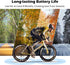 PRUNUS Wireless Waterproof Bike Speedometer and Odometer, Big LCD Screen, Touch Sensor for Outdoor Cycling