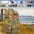 Tactical Military Backpack, Waterproof Black 30L Molle Backpack for Men with Flag Patch