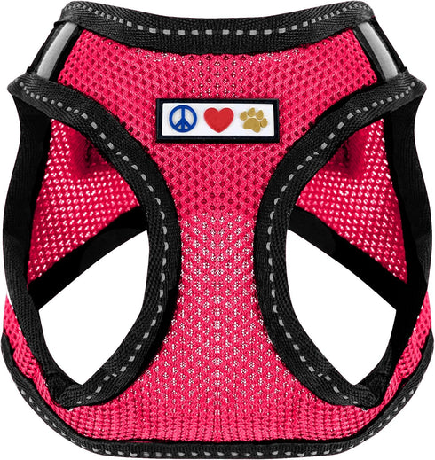 Pawtitas Dog Vest Harness Made with Breathable Air Mesh | All Weather Vest Harness for Large Dogs (Pink)