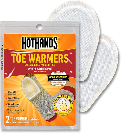 HotHands Toe Warmers - Natural Odorless Air Activated Warmers, Up to 8 Hours Heat - 6 Pair