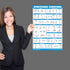 Quick Fit Bodyweight Workouts and Stretching Exercise Poster Set, Laminated 2 Chart Set for Routine & Stretching