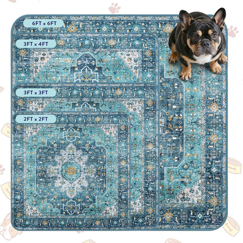 2 Pack 36"x48") Lahome Reusable Washable Puppy Pads - Super Absorbent & Waterproof Dog Training Mats for Potty, Crate