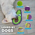 Outward Hound Tough Skinz Durable Squeaky Dog Toy, Medium Avocado Green with Two Tough Layers