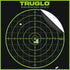 TRUGLO 12X12 Tru-See 100 Yard Bright Fluorescent Self-Adhesive Reactive Splatter Targets, 6, 12, 25 or 50-Pack