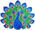 Peacock Golf Ball Marker with Heavy Glitter | Hat Clip Included | Birdie Themed Accessory | Great for Any Age Golfer