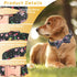 Dog Bow Tie Collar, Adjustable Soft Cotton Bow Tie Puppy Collar with Metal Buckle, Detachable Bow Tie Pet Collar for Small Medium Large Dogs(Black, XS)