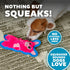 6.8" Outward Hound Durablez Minis Squeaky Plush Dog Toy, No Stuffing for Less Mess, Interactive & Tough, Jumbo